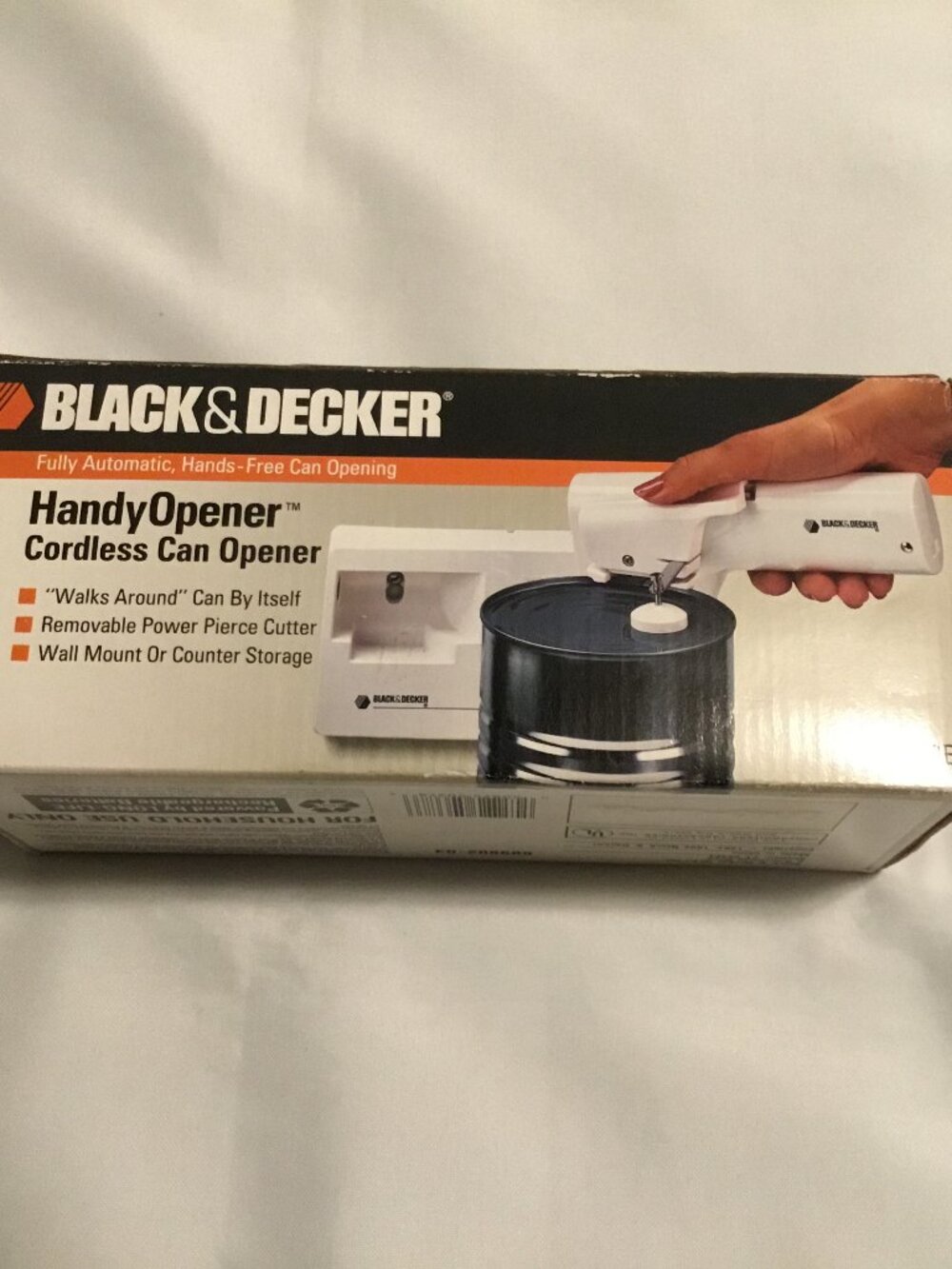 Black & Decker Handy Opener Cordless Can Opener KEC160B Vintage Spacemaker NIB